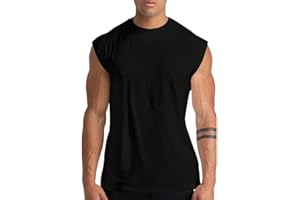 HOLURE 1, 3 or 5er Pack Mens Cotton Gym Tank Tops Workout ärmellose Shirts Athletic Muscle Tank Training Bodybuilding Tee