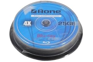Aone Blu-Ray 10pcs Cakebox, 25GB Full Face Printable BD-R Media