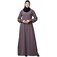 Muslim Closet® Women's Inner Abaya Dress With Cuff Sleeves And Side Pocket Made in Nida Matte Fabric