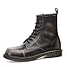 Produktbild Jiahe Martin Martin-Schnürschuhe für Herren, Schnürschuhe aus echtem Leder im Freien Army Combat Boots (Schwarzes Grau Braun Weinrot),Gray,41