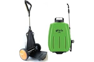 IRIS GARDEN Pulverisateur electrique 16L Batterie Lithium 8Ah Chariot trolley/Bretelles IRIS Chargeur + 3 buses Jardin Désinfections