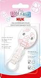 NUK 10256250 – Baby Rose Saugerband Duo mit Clip zur sicheren Befestigung des Schnullers an Baby’s Kleidung - 2