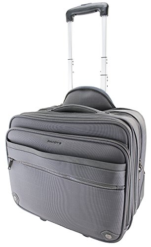 Preisvergleich Produktbild Trolley, Businesskoffer, Aktenkoffer, Pilotenkoffer, Aktentrolley mit Laptopfach, Dokumentasche, Handgepäck, Boardgepäck, Business-Akten-Trolley