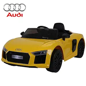 Brunte Battery Operated Kids Ride on Licensed Audi R8 Spyder Yellow