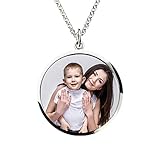 Eine Seite(die Vorderseite) für Foto, und die andere Seite(die Rückenseite) für Text Gravur mit Ihrem eigenem Wunschtext in der Schriftart Allura