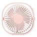 Produktbild Tianya | Mini-Fan | Tragbarer Lüfter USB Mini-elektrischer Lüfter Leiser Betrieb Lüfter 3-Gang-Wind Einstellbar | Weiß, Rosa, Blau