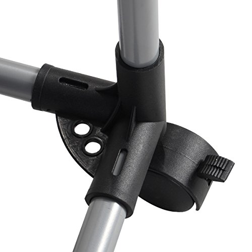 Wäschesortierer Wäschewagen Wäschekorb Wäschebox Wäschesammler mit 4 Fächern Wäschebeutel Wäschesack Wäschetasche in schwarz - 6