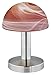 Produktbild Trio-Leuchten 599000118 Tischleuchte in Nickel matt, Touch-Me-Funktion(4-fach schaltbar, 3 Helligkeitsstufen), Glas alabasterfarbig Farbverlauf rot/orange, exklusive 1xE14 max. 40W, Höhe 21 cm