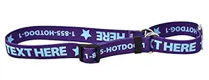 Custom Personalized Martingale Dog Collar, Purple, Small