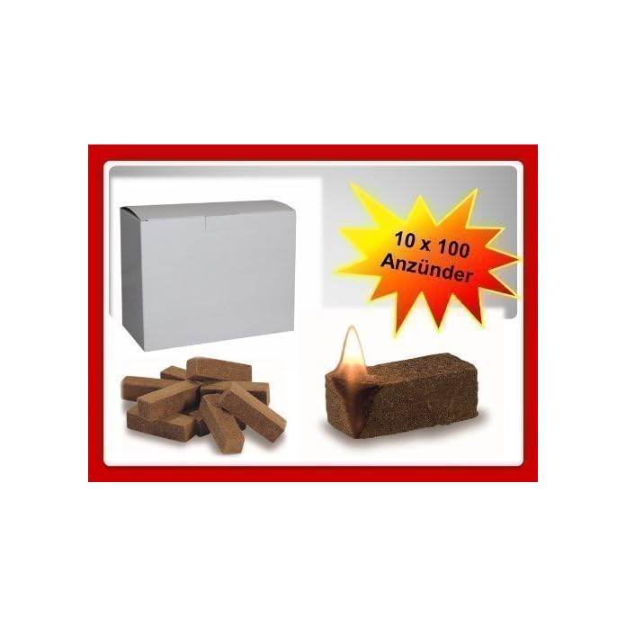 1000 St Bio Anznder Grillanznder Kaminanznder Ofenanznder Holzfaser Und Wachs