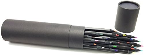 Vibrant Art Coloured Pencils for Writing, Drawing, Adult Colouring Books and Artist Sketch, Pre-Sharpened Soft Core Assorted Colours (Set of 24)