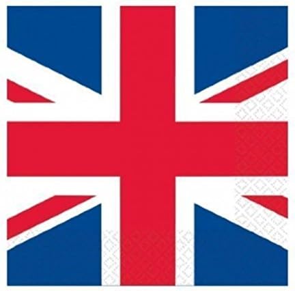Great Britain Union Jack Party Napkins Serviettes Tableware Decorations 50Pcs