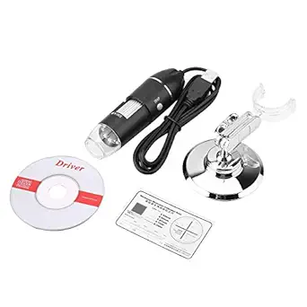 50X-500X Magnification Microscope, 0.3MP USB Digital Microscope, LED Pocket Size Handheld Microscope/Magnifier for Computer
