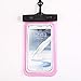 Produktbild Universal Waterproof Case, Geotech Cell Phone Transparent Snowproof Dirtproof Pouch Dry Bag | Touch Responsive Transparent Windows | Dry Bag With Armband & Neck Strap | Rafting Swimming Boating Skiing | for cell phone up to 5.5" inch size | for Android Smartphones HTC Cell Phones Samsung S3 S4 S5 S6 S7 note 2 3 4 5 iPhone 3G 4 4S 5 5s 6 6s 7 iPod Touch | WPB - Pink