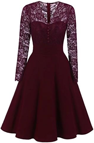 Adodress Women's Autumn Long Sleeves Short Prom Dresses Formal Casual Swing Party Cocktail Dresses S-XXL