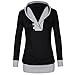 Produktbild Loveso-Damen Outwear Frauen Fashion Langarm-Kapuzenshirt Pullover Tops Bluse (EU (Größe) : 40, Schwarz)