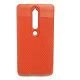 Tech Attires Nokia 6.1 Red Auto Focus Ultra Protection with Rubberised Back Phone Cover for Nokia 6.1