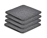 Gartenfreude Home 4er Set Sitzkissen Filz zum Wenden, 35 x 35 cm, dunkelgrau / hellgrau Gartenfreude Home 4er Set Sitzkissen Filz zum Wenden, 35 x 35 cm, dunkelgrau / hellgrau