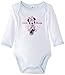 Disney Baby-Girls Minnie Mouse Romper, White (Optic White/Pastel Blue), 18 Months