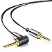 Price comparison product image deleyCON PREMIUM 1m 3.3 ft) jack flat belt cable - stereo audio - 3.5mm jack plug to 3.5mm 90° angled jack plug - gold-plated connections