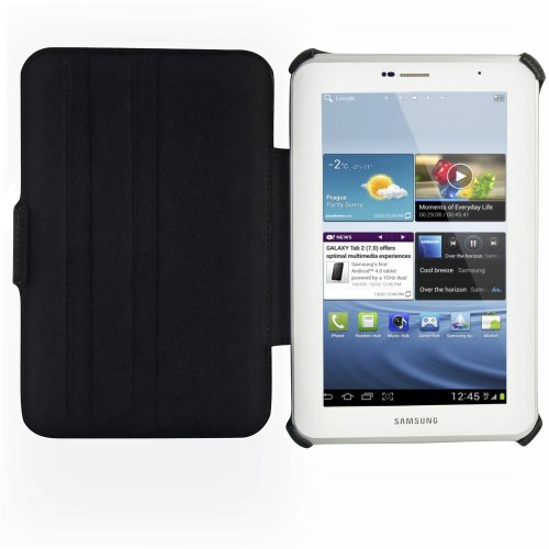 Manna Samsung Galaxy Tab 2 7.0 WiFi 3G P3100 P3110 Mini Case | Ultra flaches Etui Tasche Cover Hülle Schutzhülle mit Standfunktion aus PU-Leder - 9
