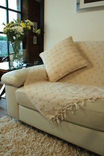 Textiles DirectMayfair 100% Cotton Throwover Cream 91" x 98"