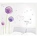 Produktbild Hee Grand Removable Vinyl Wall Sticker Mural Decal Art Purple Dandelion by LTZmart