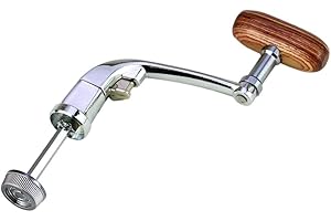 LKJYBG Mulinelli da pesca con impugnatura in metallo universale Manovella Mulinello da pesca con braccio a roccia Impugnatura pieghevole in metallo