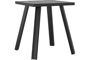 Mesa de Jardín vidaXL Acero Gris Antracita 34x34x38 cm, Mesa de Exterior, Muebles de Jardín