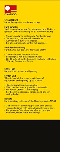 Flamingo Funksteckdosen Set mit Fernbedienung, HomeWizard kompatibel, SF-500WD/2 - 14