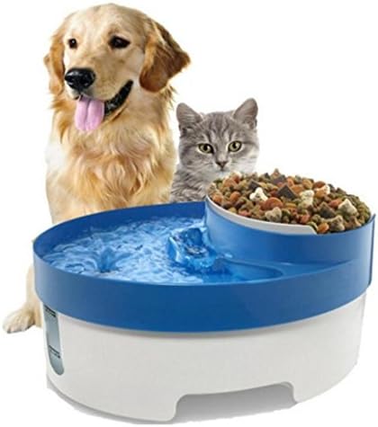 Pet waterers Fountain Waterfall style Circulating Drinking Water is Naturally No-Slip Green activists Cat and Dog Waterer