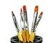 7 Pcs Wood Handle UV Nail Art Brush Painting Pen Set (No.2,4,6,8,10,12) Z295 UK