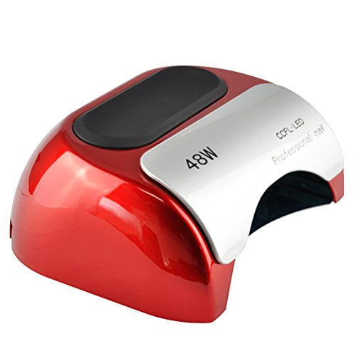 Finger Nail Toenail Nail Dryer 48W Gel Art Polish Tools Professional CCFL LED & UV Nail Lamp 3 Timer Setting SPA Equipment Diamond Shaped Quickly Dry Automatic Sensor Home Work Curling CoFashion
