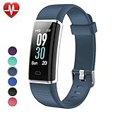 Willful Fitness Armband Herzfrequenz Smart Armband Uhr IP68 Wasserdicht Sport Fitness Tracker Pulsmesser mit Schrittzähler,Kalorienzähler,Vibrationsalarm,Whatsapp SMS Beachten Multi-Sport-Tracker