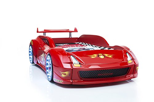 Preisvergleich Produktbild Autobett Racer-Fivex in Rot mit Fernbedienung