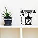 Price comparison product image hllhpc Home Decoration poster Wall Sticker Vintage Playful Old Style Dial Phone Retrospective Gift Etro ArtOld Fashioned 42x46cm