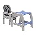 Homcom Baby Toddler Rocking Feeding Highchair Booster Seat Multifunctional 3-in-1 Chair+Table+Rocking Base Blue