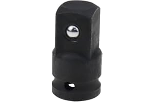 Getyjoe Adaptador de llave de Vaso de Impacto de 1/2 Pulgada (F) a 3/4 Pulgadas (M) Adaptador de Enchufe de Impacto Cuadrado Adaptador de Enchufe de 48 mm para Andamios