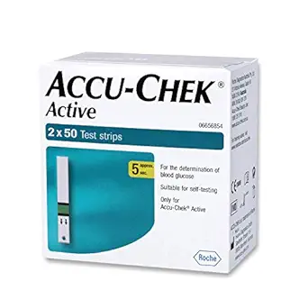 Accu-Chek Active 100 Strips, (50x2) (Multicolor)