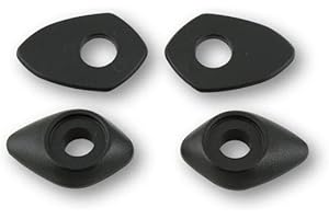 SHIN YO Montageplatten INDY SPACER für div. DUCATI MONSTER 696/796/1100/EVO, Set (Black)