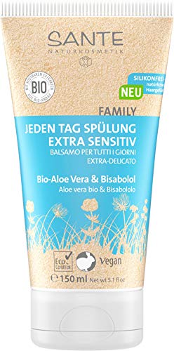 Sante Naturkosmetik Family Jeden Tag Après-shampoing à l'aloe vera bio et au bisabolol 150 ml