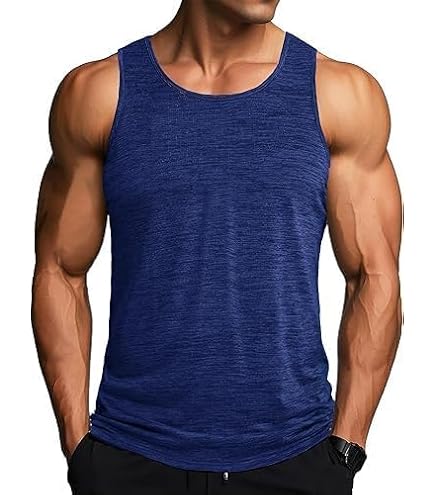 Gilet Running Homme à Dos Nageur- Débardeur Hommes Sport-T Shirts Homme Couleurs Uni Casual Grande Taille Top Ample Debardeur Outdoor Casual Séchage Rapide Variées Couleurs d'été Basic Exercice