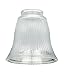 Produktbild Westinghouse Lighting Westinghouse Lampenschirm 4,2 cm, aus klarem Riffelglas, Glockenform Glas weiß 12 x 12 x 11.51 cm