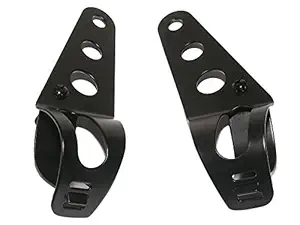 Electomania 1 pair of Motorcycle Head Lamp Holder Headlight Mounting Brackets Fork Fits 35MM-43MM (Black)