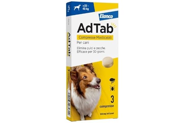 AdTab 3 comprimés à croquer Chiens 900 MG 22-45 Kg