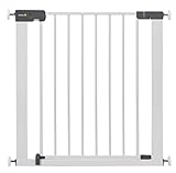 Safety 1st Quick Close Plus Treppenschutzgitter, extra sicheres Metall, Türschutzgitter zum Klemmen, weiß, bis 136 cm verlängerbar