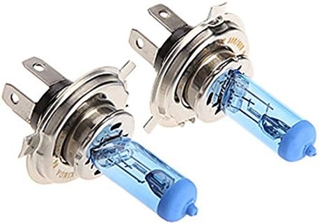 2 * H4 Xenon Halogen T10 HeadLight Bulb Kit 6000K 12V 100W for Motorcycle , white