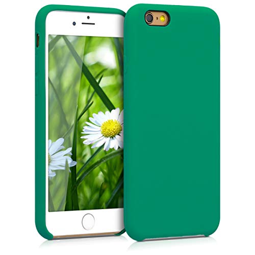 kwmobile Funda para Apple iPhone 6 / 6S - Carcasa de [TPU] para teléfono móvil - Cover [Trasero] en [Verde Esmeralda]