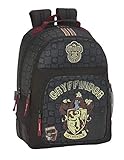 mochila escolar harry potter masculina Confeccionado en poliéster muy resistente, cremalleras de suave uso y tiradores para facilitar su apertura. Muy fácil de lavar.