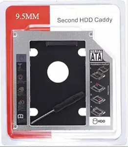 ENTWINO Second HDD Caddy 2.5 inch Internal Hard 9.5 Drive Enclosure/HDD Caddy 2nd Bay (for Serial ATA/Universal 2.5